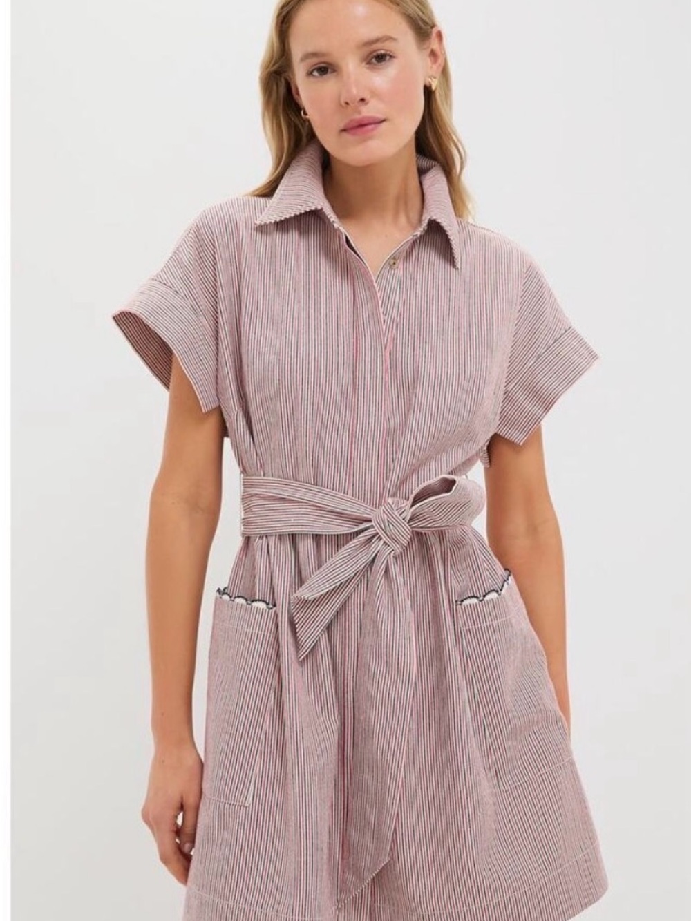 TUCKERNUCK
Red and Blue Stripe Mini Ceci Dress